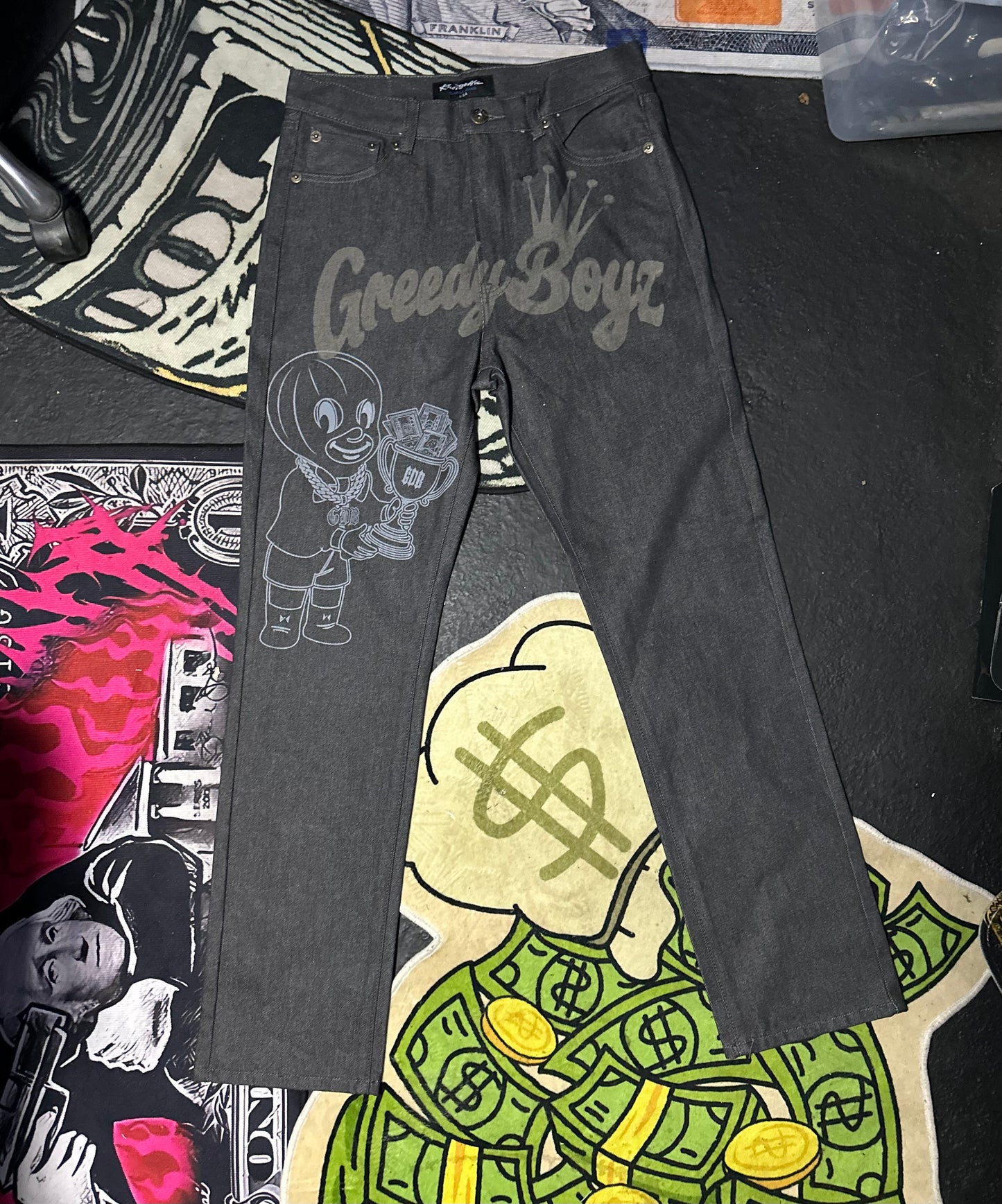 Charcoal GreedyBoyz pants