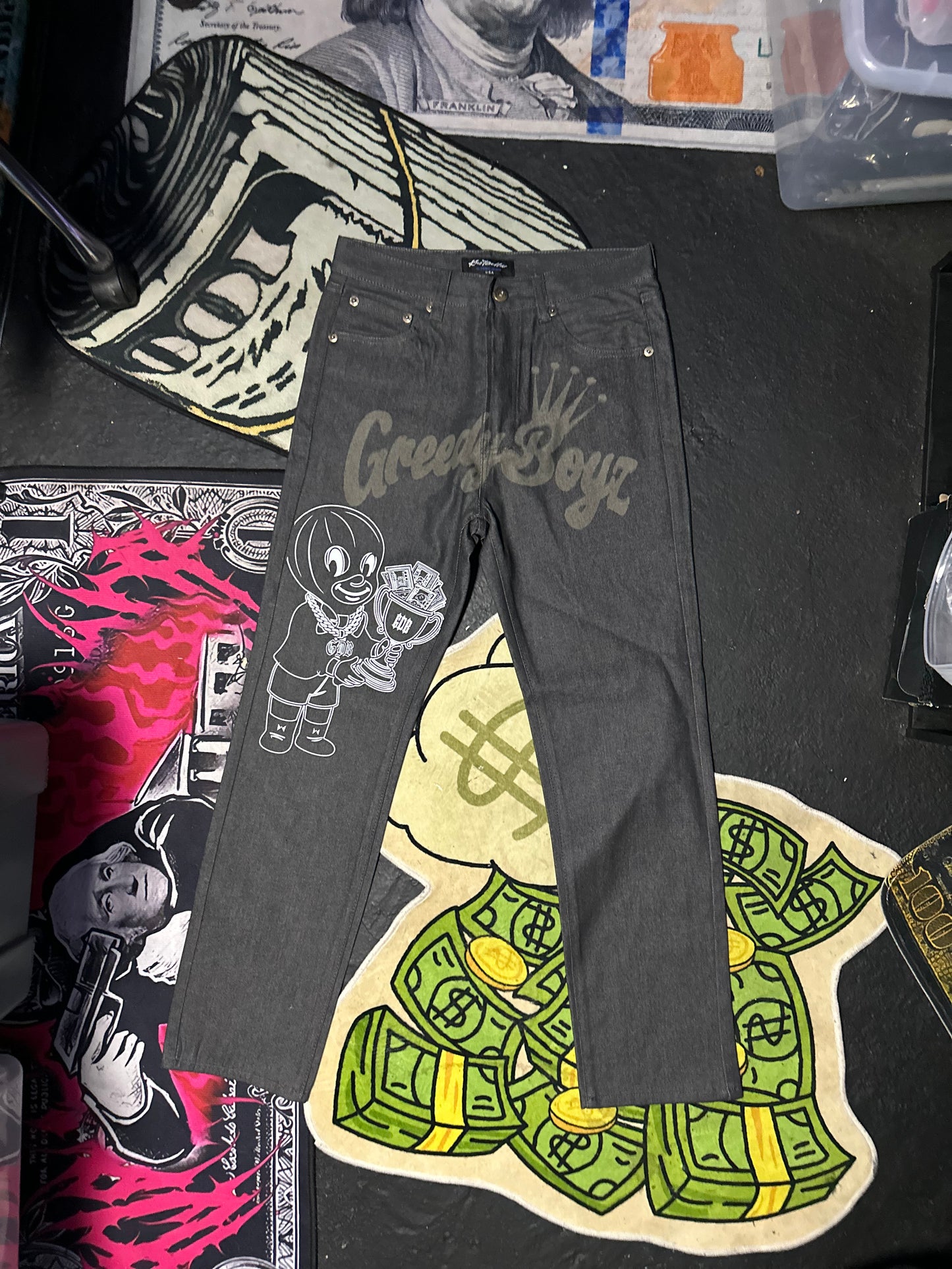 Charcoal GreedyBoyz pants