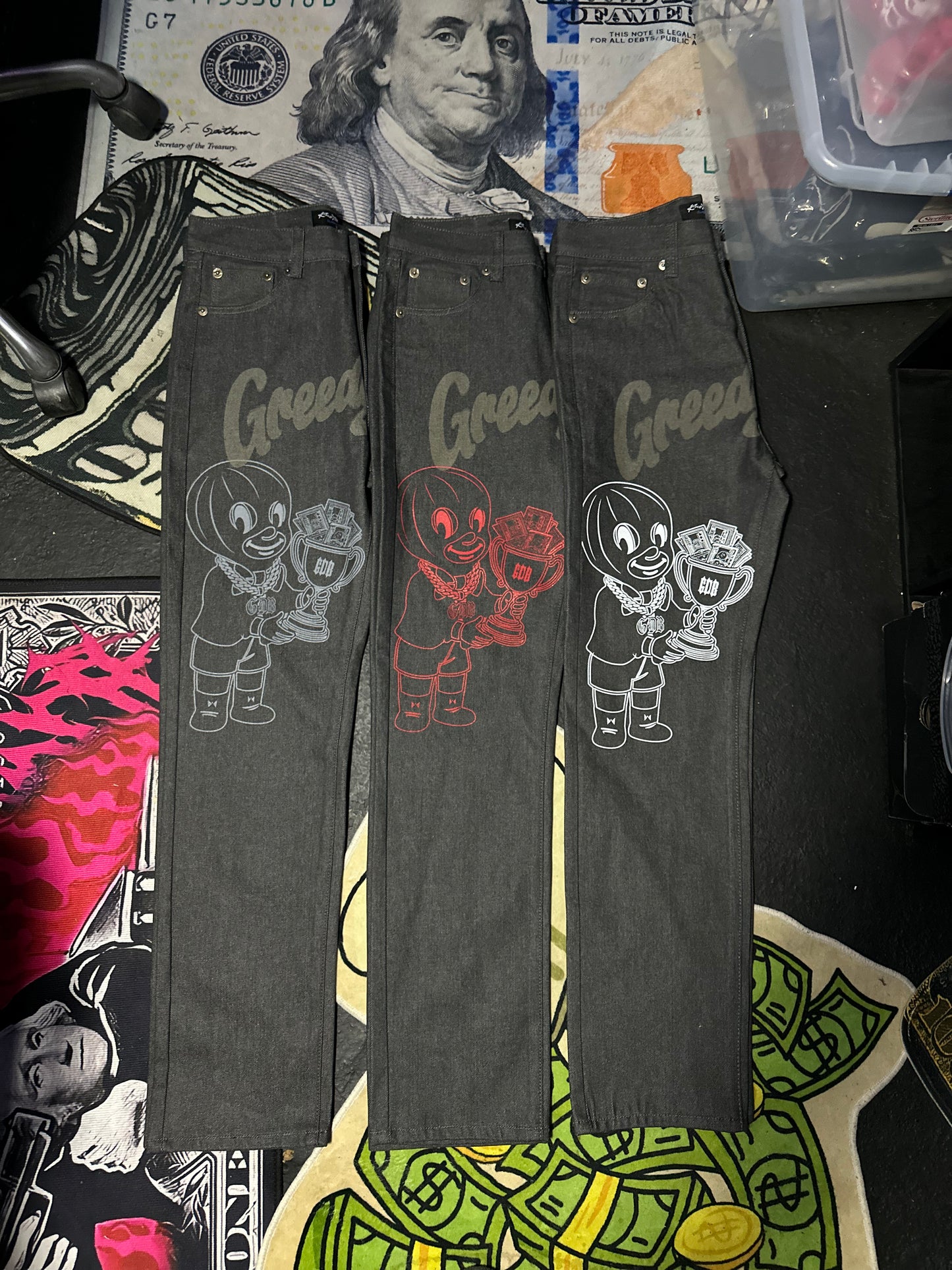 Charcoal GreedyBoyz pants