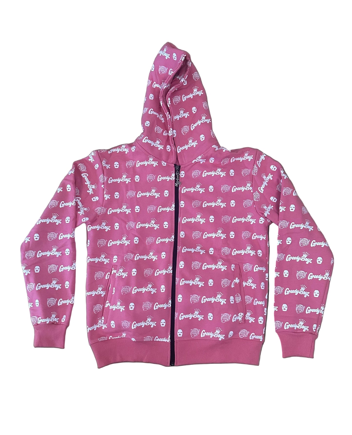 GB PINK ZIP UP HOODIE