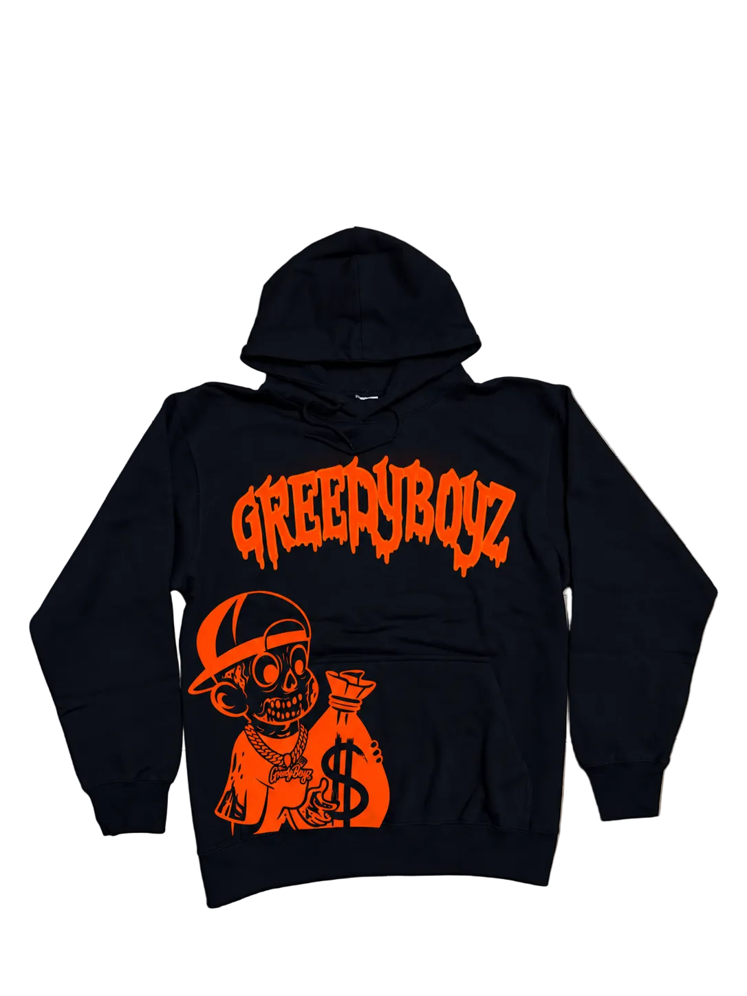 Orange GreedyBoyz hoodie