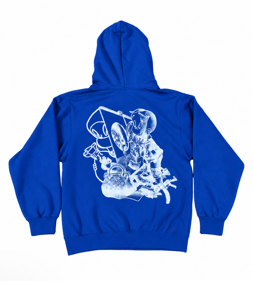 GreedyBoyz Blue Hoodie