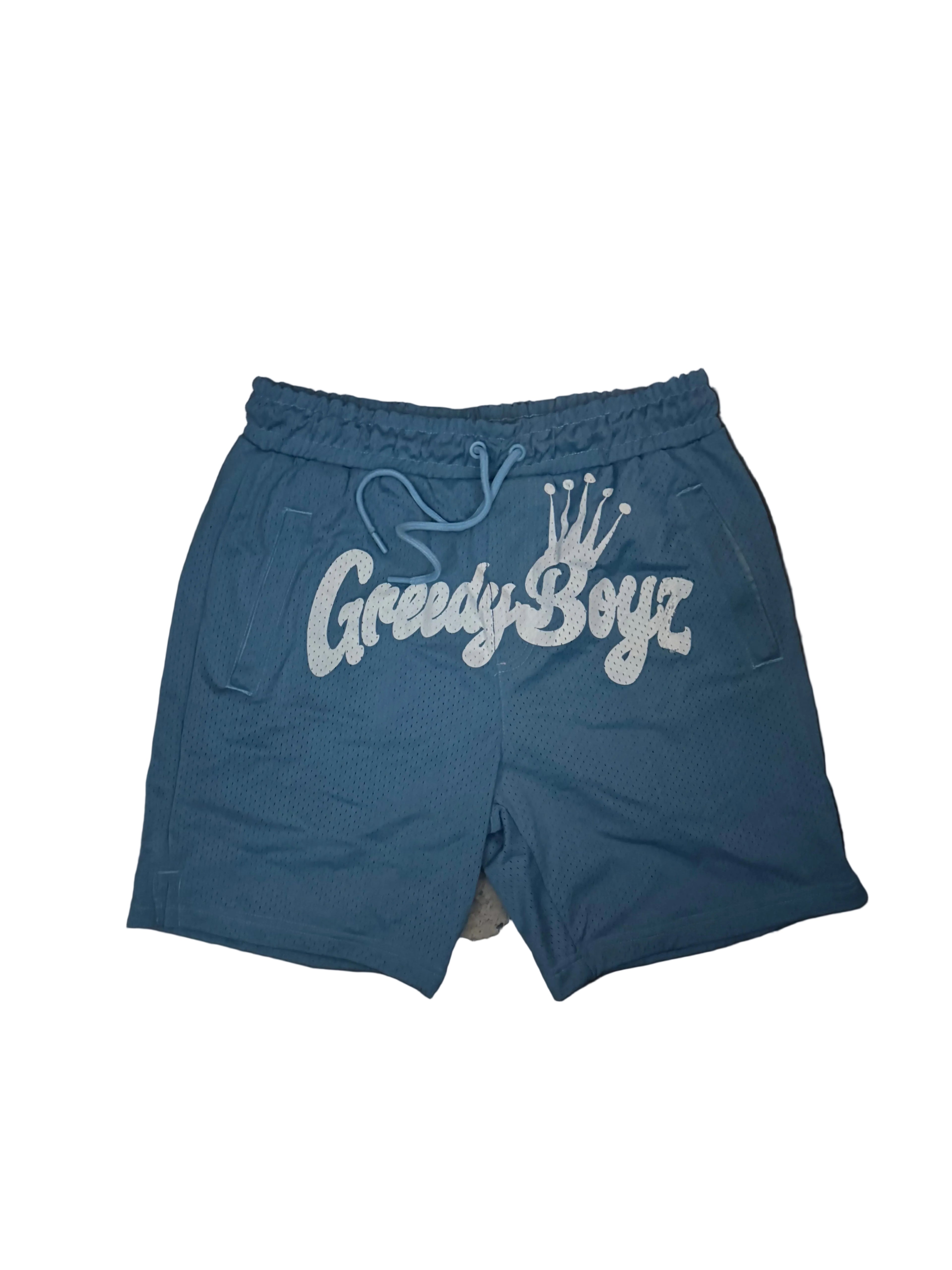 Baby blue Baseball shorts