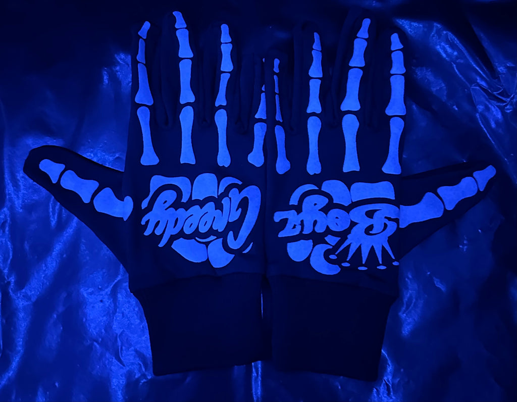 GreedyBoyz skeleton gloves