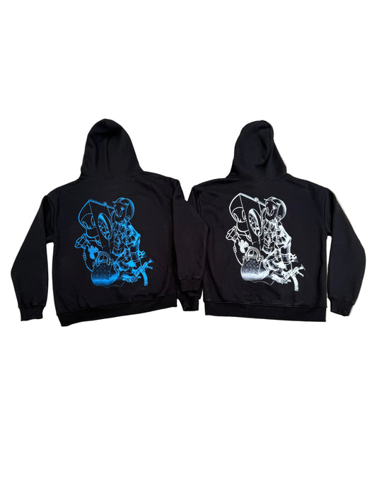 Black prayinghands hoodie ￼