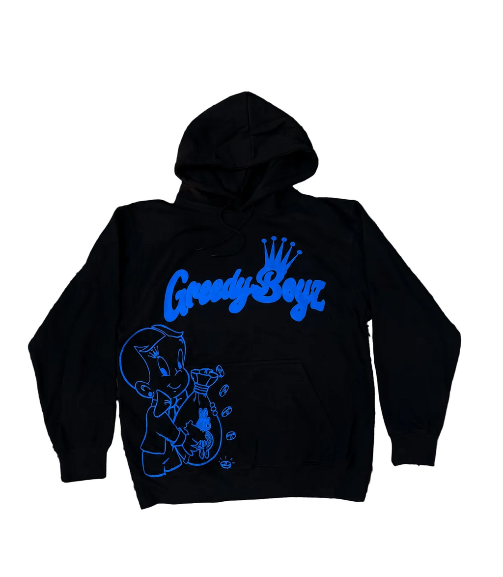 Blue GreedyBoyz hoodie ￼