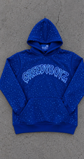 Blue-Rhinestone Hoodie